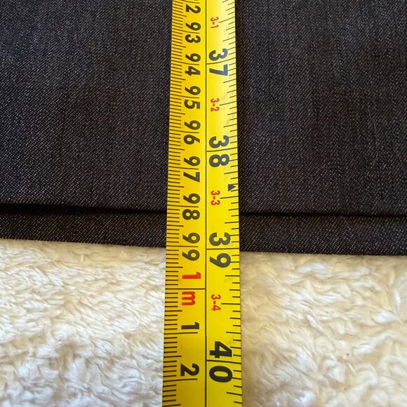 Calvin Klein Sheath Dress Size 2 Black Denim Sleeveless Snap Button Business - Picture 10 of 10